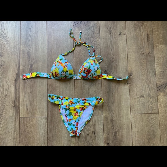 D&G Dolce & Gabana Swim Bikini Set Floral Size S. - Picture 1 of 6